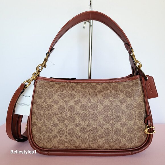 COACH Cary Signature Canvas And Calf Leather with Convertible Straps Crossbody🎈 - Picture 2 of 16